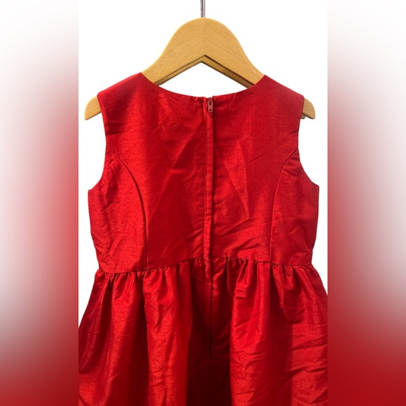 Hope & Henry girl’s Taffeta high low red dress - Picture 4 of 8